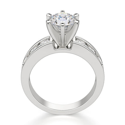 Brisiel 3 Carat Round Brilliant Solitaire Moissanite Ring