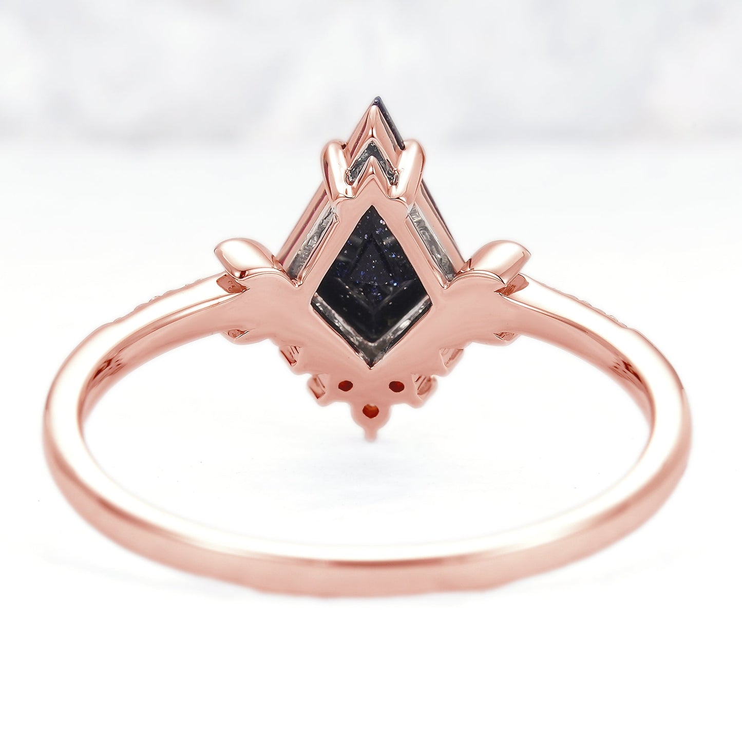 Brinawen 1.4 Carat Kite Stackable Sandstone Ring Set in 925 Silver