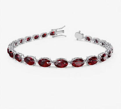 Veraenlea 1.2 Carat Oval Tennis Ruby Bracelet