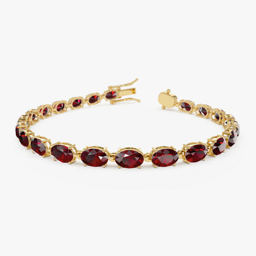 Veraenlea 1.2 Carat Oval Tennis Ruby Bracelet