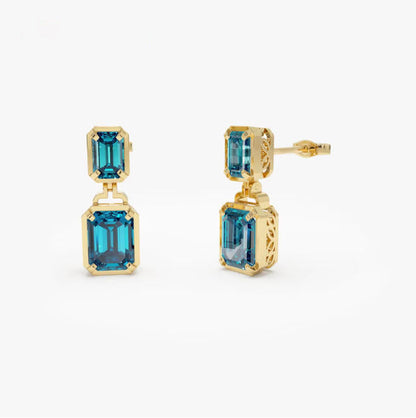 Perlaella 2 Carat Moissanite Earrings