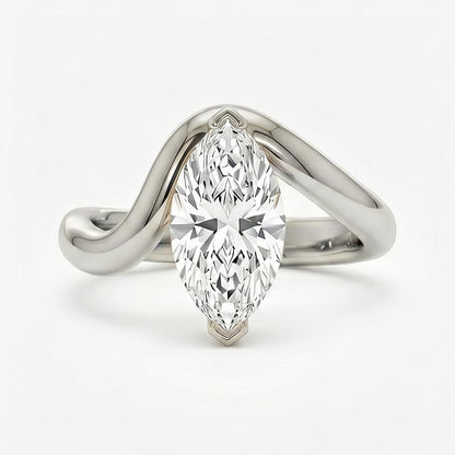 Lioaora 1 Carat Moissanite Ring