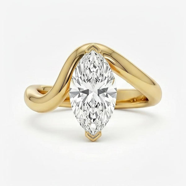 Lioaora 1 Carat Moissanite Ring