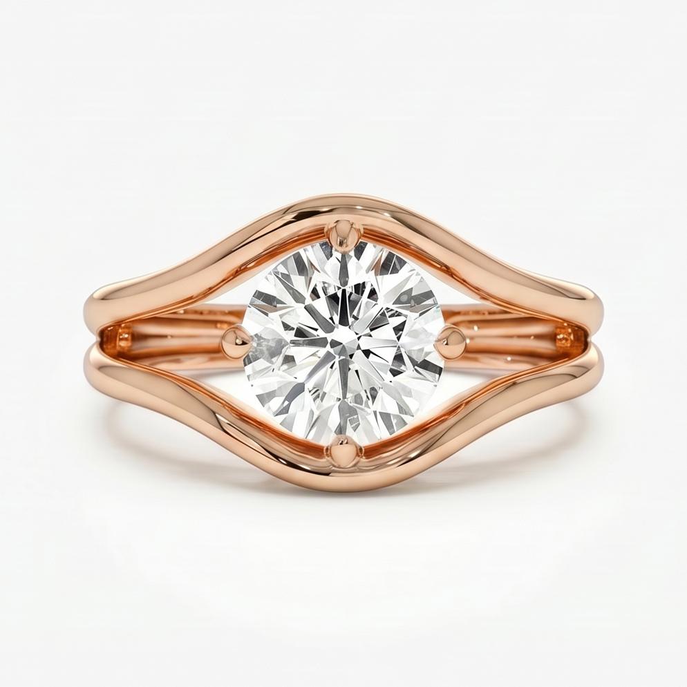 Rosailsa 1.5 Carat Moissanite Ring