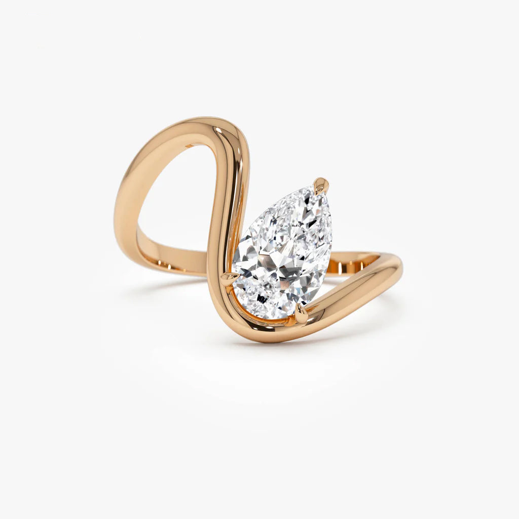 Pieraoufa 1.2 Carat Moissanite Ring