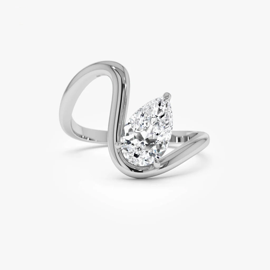 Pieraoufa 1.2 Carat Moissanite Ring