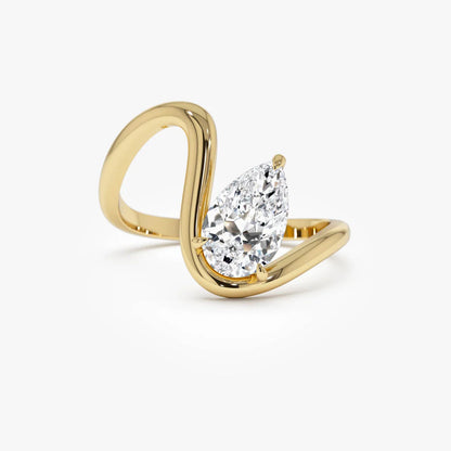 Pieraoufa 1.2 Carat Moissanite Ring