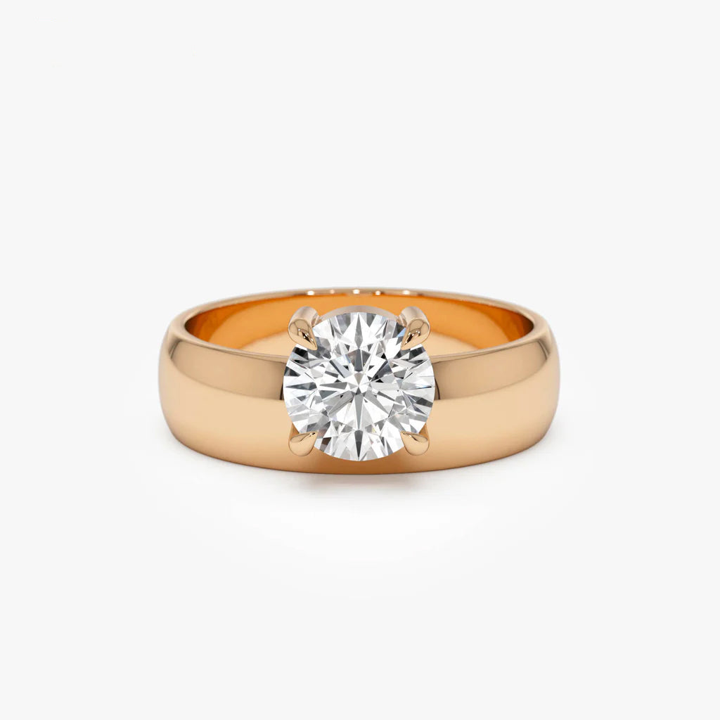 Rosaiotta 1.5 Carat Moissanite Ring