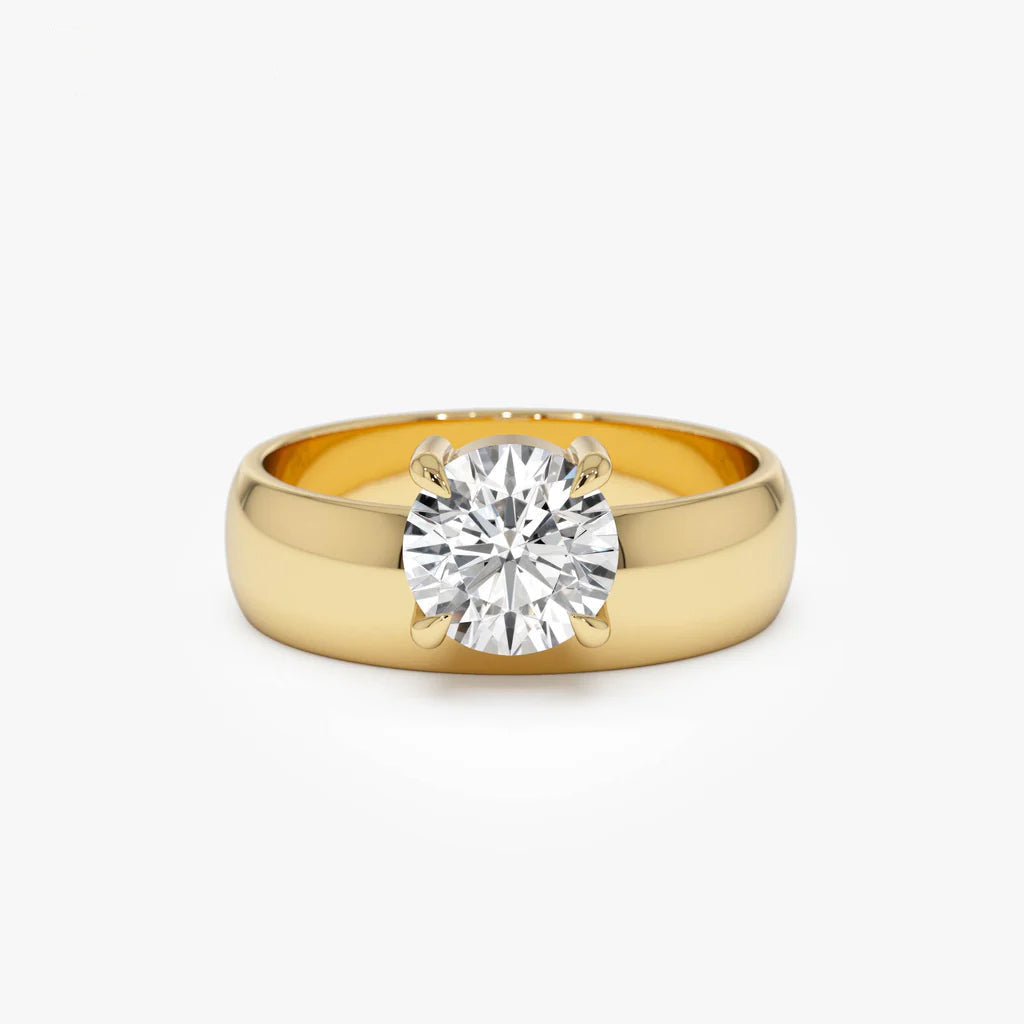 Rosaiotta 1.5 Carat Moissanite Ring