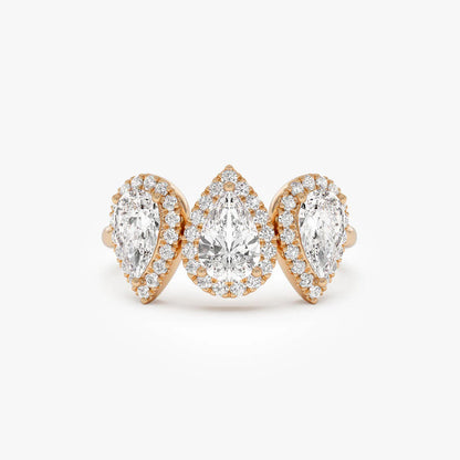 Elvauvia 2 Carat Moissanite Ring