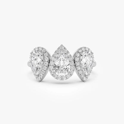 Elvauvia 2 Carat Moissanite Ring
