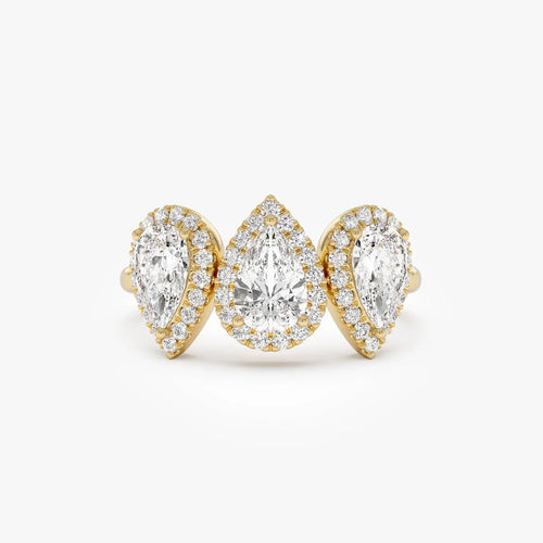 Elvauvia 2 Carat Moissanite Ring