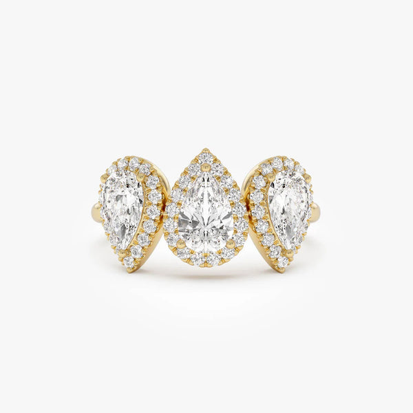Elvauvia 2 Carat Moissanite Ring