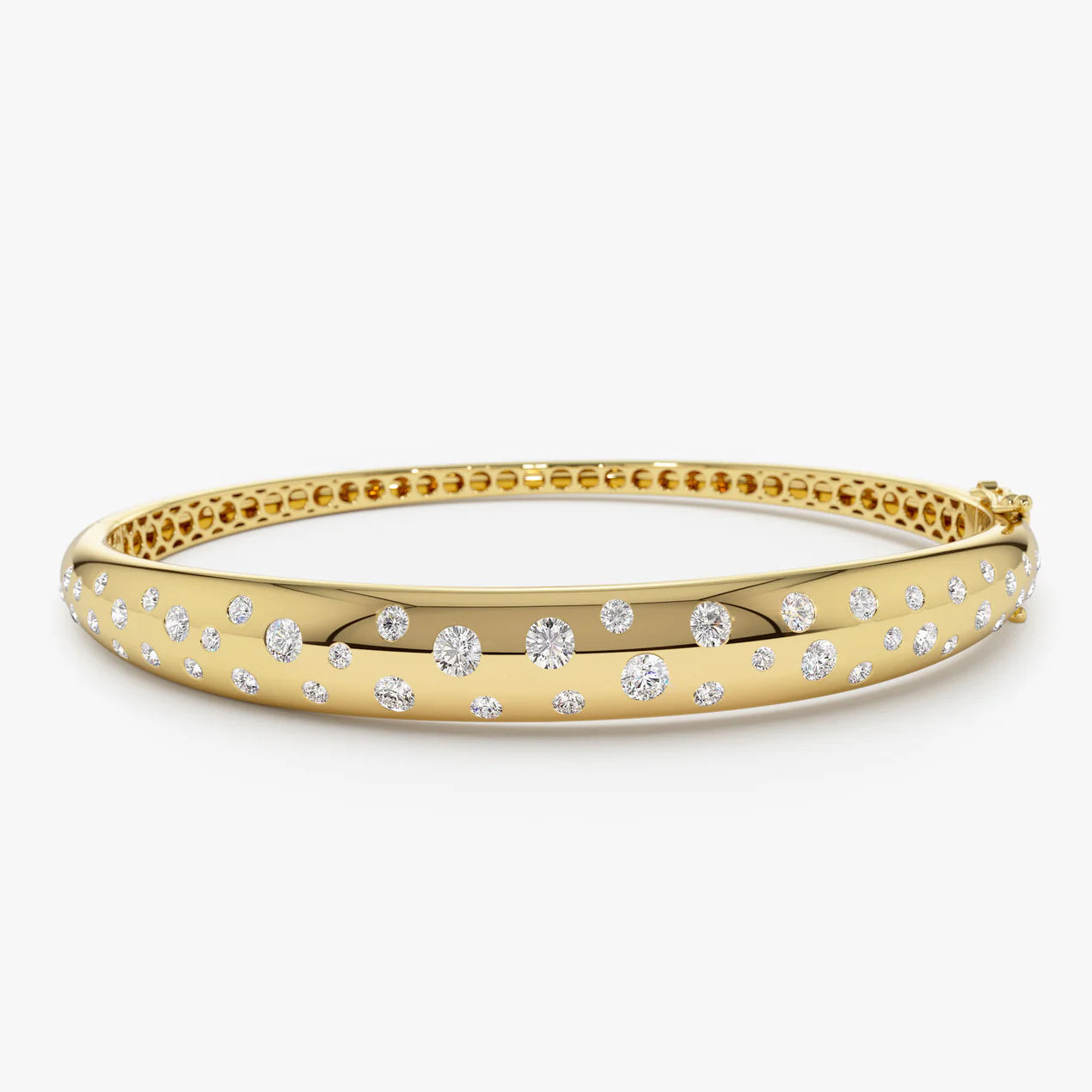 Nika 1.2 Carat Round Brilliant Bangles Moissanite Bracelet