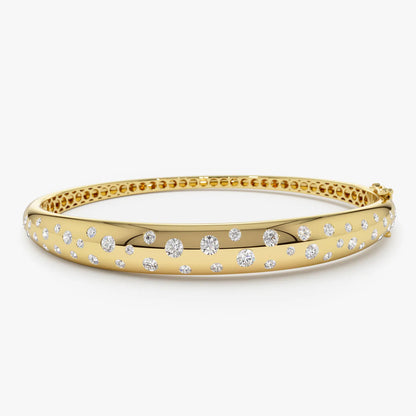 Nika 1.2 Carat Round Brilliant Bangles Moissanite Bracelet