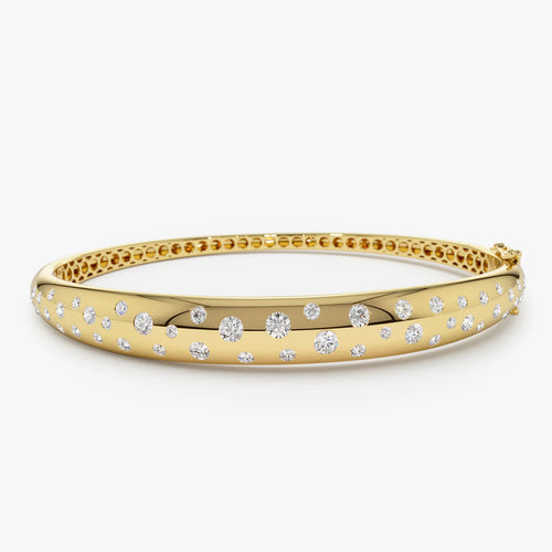 Nika 1.2 Carat Round Brilliant Bangles Moissanite Bracelet