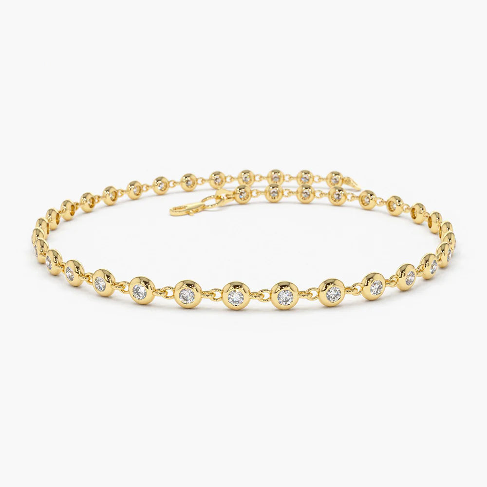 Caelialna 1.2 Carat Round Tennis Moissanite Bracelet