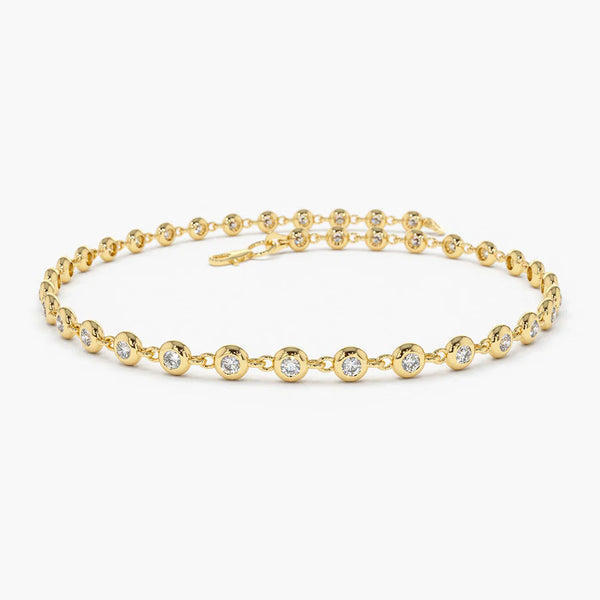 Caelialna 1.2 Carat Round Tennis Moissanite Bracelet