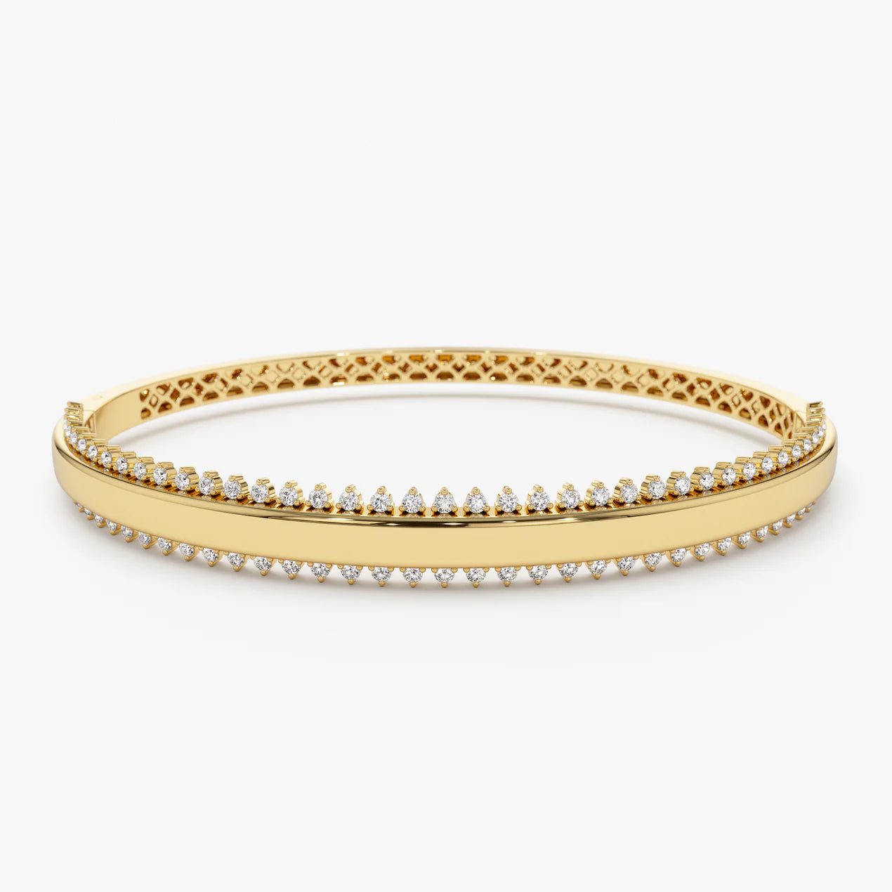 Eliisvia 0.9 Carat Round Brilliant Bangle Moissanite Bracelet