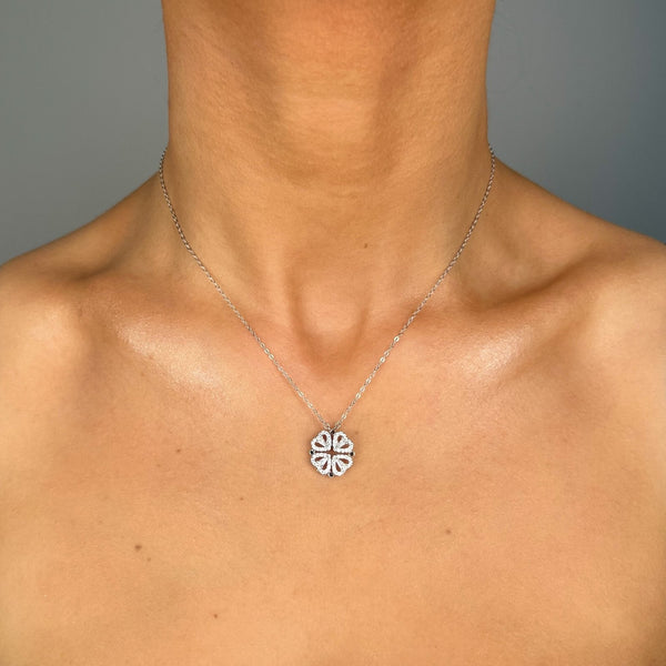 Luminwen Round Moissanite Pendant Necklace