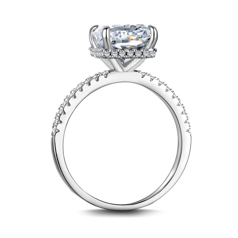 Ereswen 4 Carat Radiant Solitaire Moissanite Ring