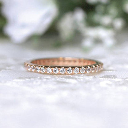 Sorenwen 0.5 Carat Round Brilliant Eternity Moissanite Band