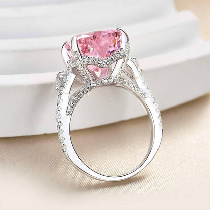 Orindiel 5 Carat Heart Solitaire Sapphire Ring in 925 Silver