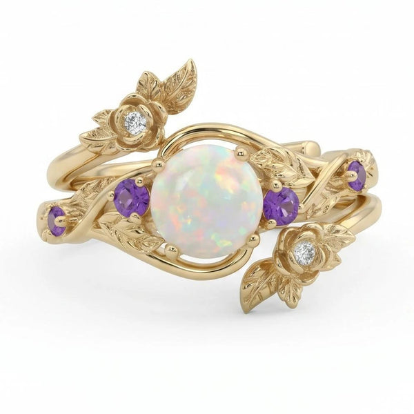 Nisilwen Opal Ring Set
