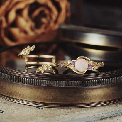 Nisilwen Opal Ring Set